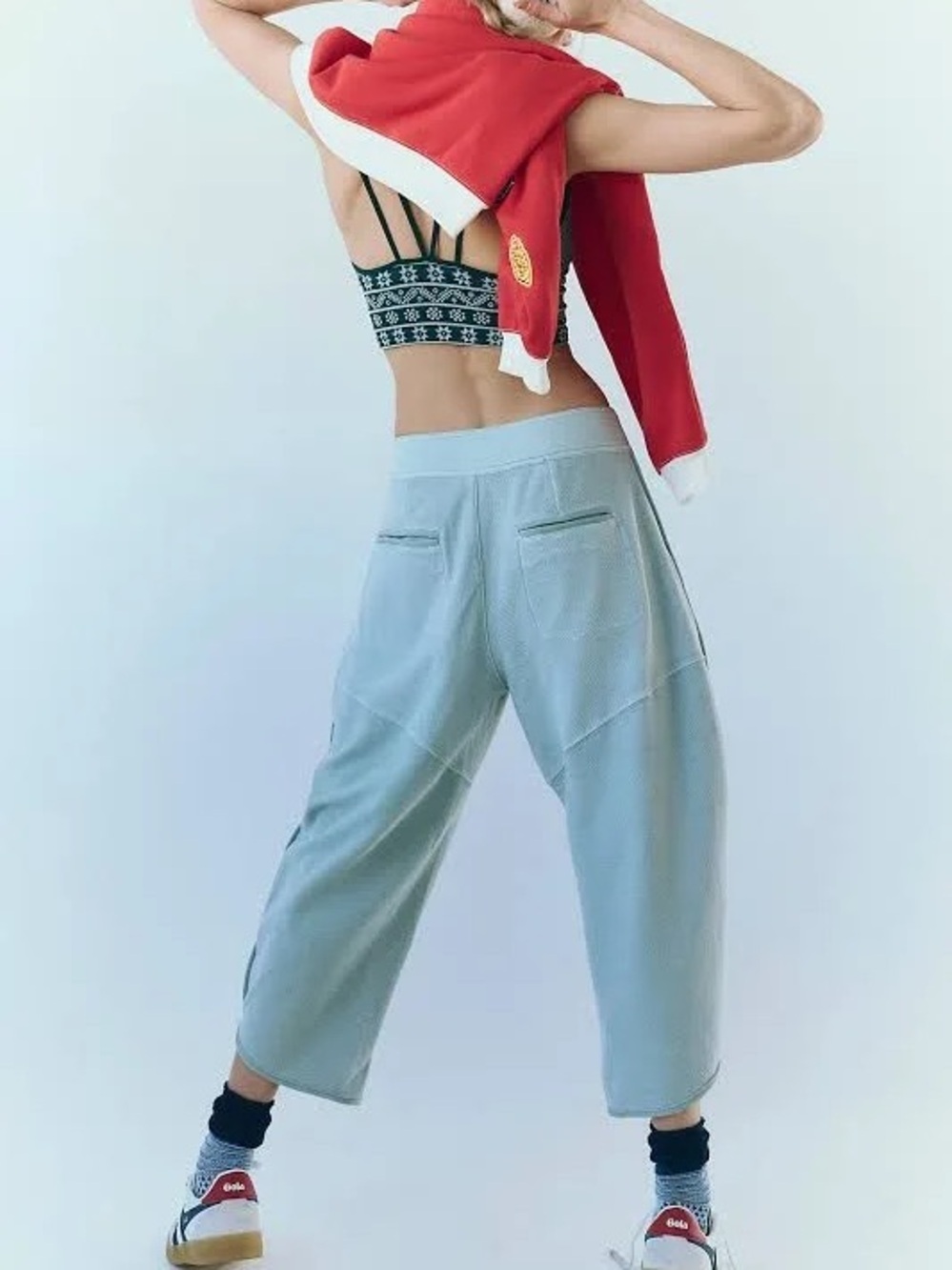 Free People Movement Timco Pants Spanish Moss Size Medium Like New - Picture 3 of 6